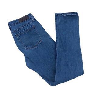 Parker Smith Stretch Mid Rise 5-Pockets Straight Leg Denim Jeans Blue Size 28